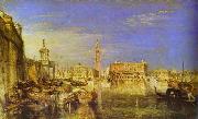 J.M.W. Turner Bridge of Signs, Ducal Palace and Custom- House, Venice Canaletti Painting oil on canvas